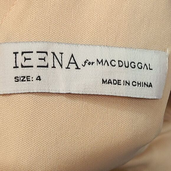 New MAC DUGGAL Rose/Gold Front Twist Plunging Sequined Mini Dress Wm's (4) $278 - Picture 9 of 13